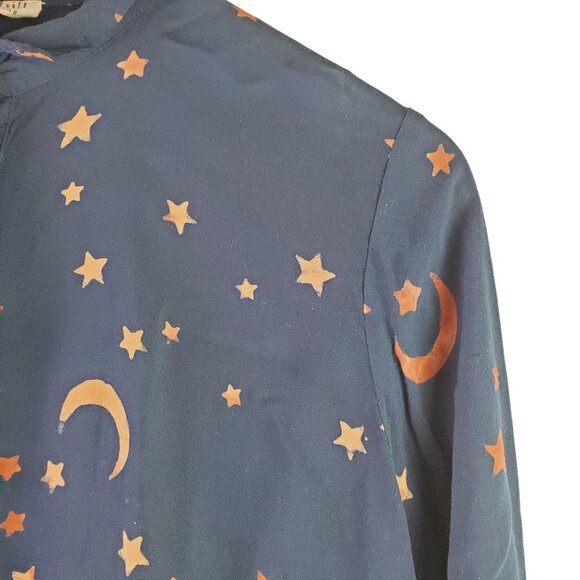 Sugarhill Brighton Mystic Nights Babydoll Shirt Dress Sz 8 - Picture 6 of 12